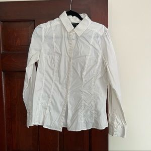 White House black market White button down Blouse